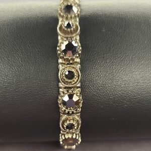 Black Crystal Stretch Bracelet
